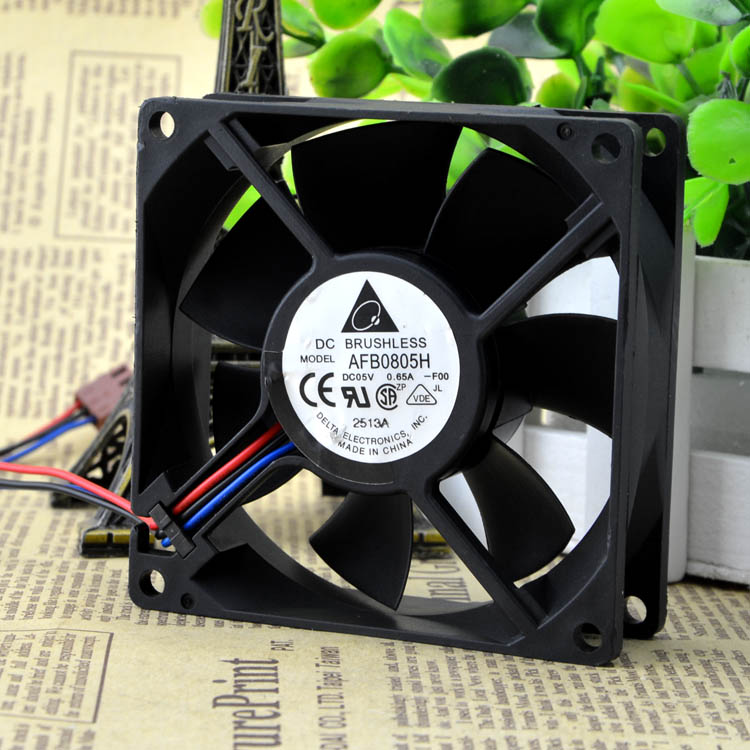 Original DELTA AFB0805H Cooling Fan 5V 0.65A 2.15W 3wires AFB0805H Fans